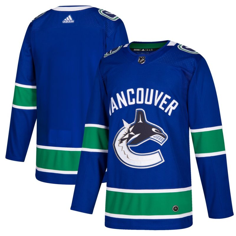 Vancouver Canucks Home Blank Jersey – Blue – JERSEYFANSPRO